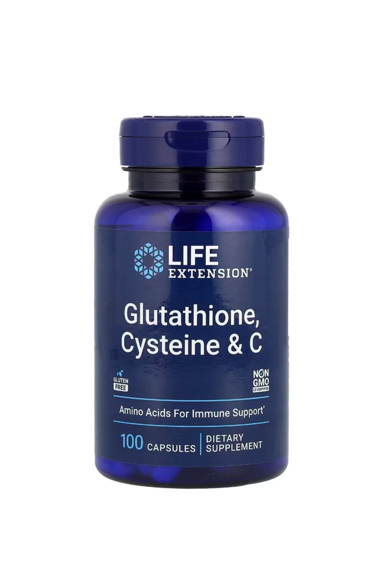 Life Extension Glutathione Cysteine & C 100 Capsules - Image 1