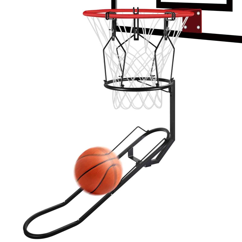 GADFISH Basketball Rebounder, 180Â° Rotatable Basketball Return Attachment with 3 Stable Large Hooks, Heavy Duty Basket Ball Accessories Ball Return Training Aid for 18" Rim Basketball Hoop (Large) - Image 1