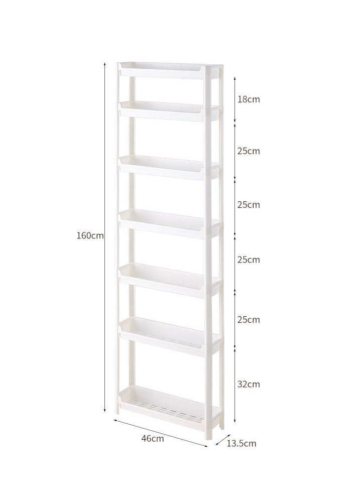 Storage rack, narrow slot rack, trolley, large capacity, bag rack behind the door, multi-layer ultra-thin storage cabinet - Image 3