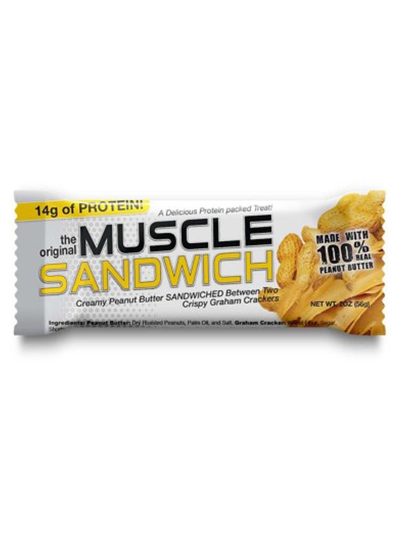 MUSCLE SANDWICH Muscle Sandwich Cream Peanut Butter 56g Pack of 12  - Image 2