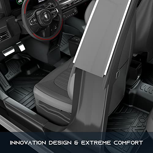ASLONG Car Floor Mats Custom Fit for Ford Explorer 2015-2019 5 Seats, Heavy Duty 24/7 Guard Auto Liner Mats Car Carpet Automotive Floor Mats, Waterproof Front/Rear Floor Liners,2 Row Full Set, Black - Image 3