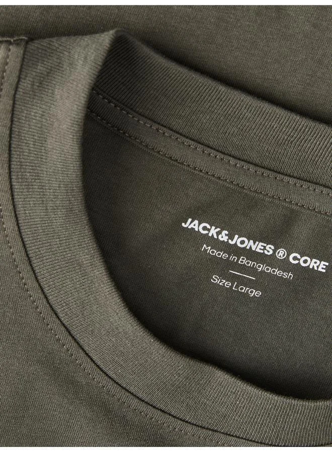 JACK & JONES Peat Plus Size Graphic Crew Neck T-Shirt for Men | Best Price UAE