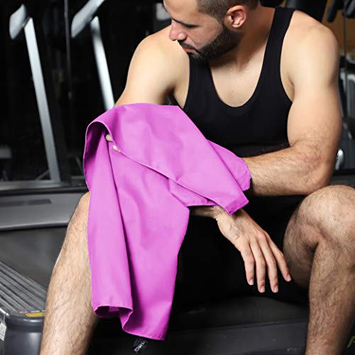 Rainleaf Microfiber Towel, 30 X 60 Inches. Purple - Image 5