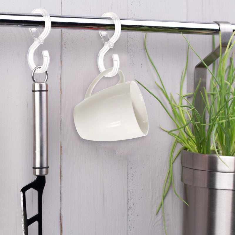 8PCS البلاستيك s hooks pp السنانير s على شكل السنانير s شنقا السنانير لحقائب الملابس - Image 5
