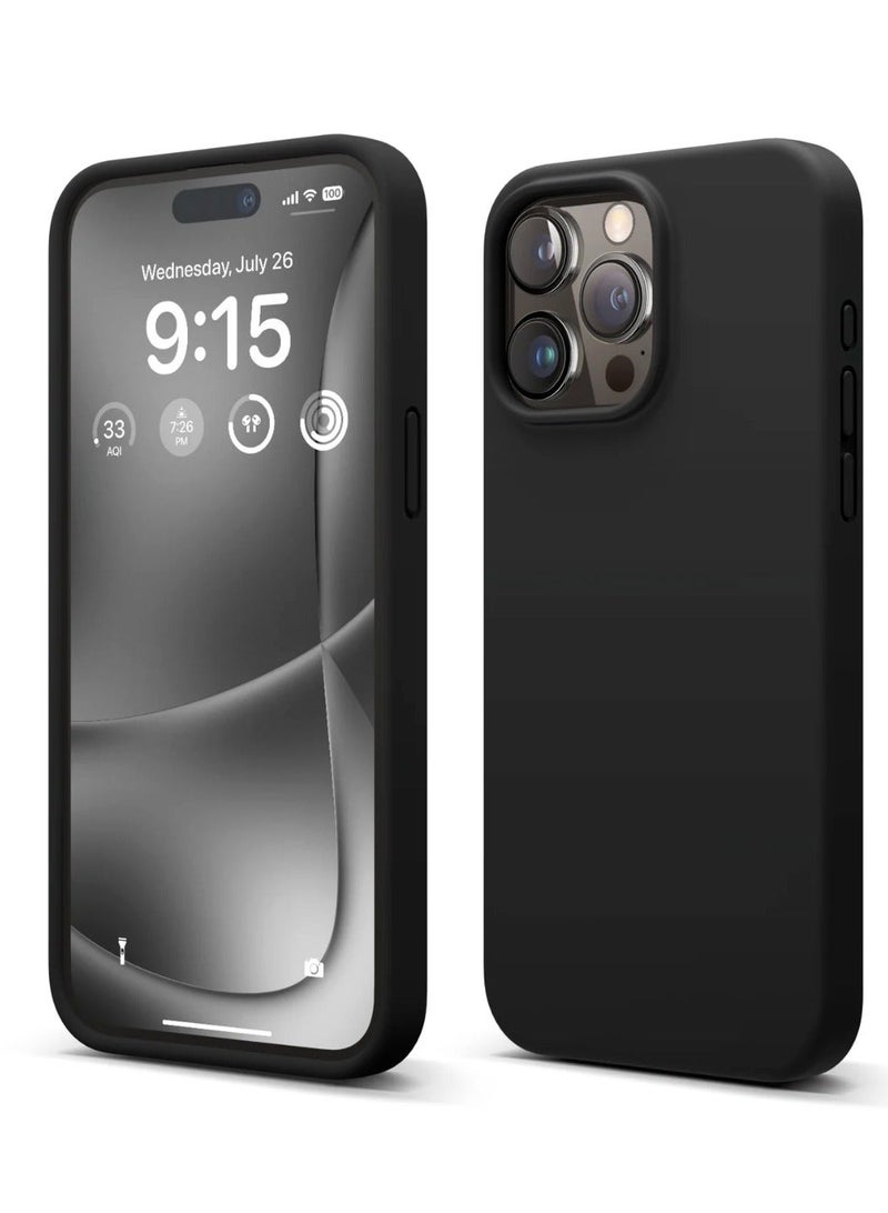 IAF iPhone 15 Pro Max Case 6.7 Inch Liquid Gel Silicone Rubber, Soft Silky Touch, Anti Scratch and Shockproof Back Cover - Image 1