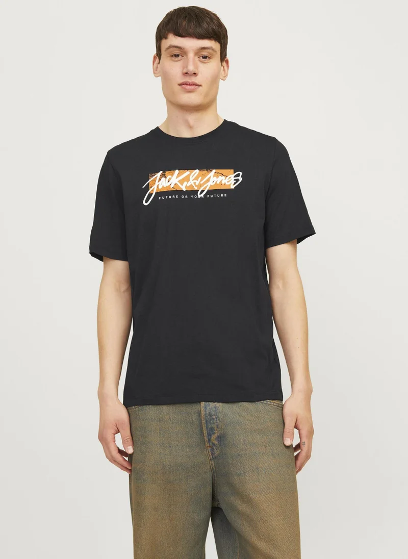 JACK & JONES Jjtiley Graphic Printed Short Sleeve T-Shirt