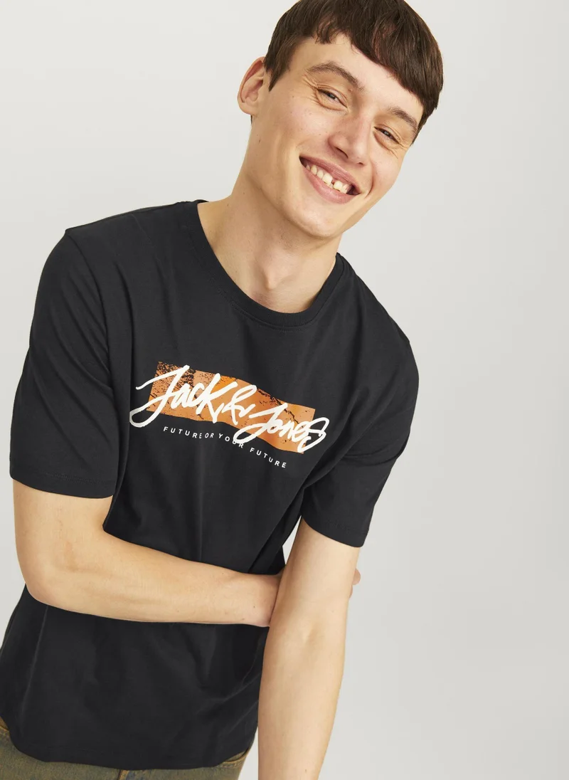 JACK & JONES Jjtiley Graphic Printed Short Sleeve T-Shirt