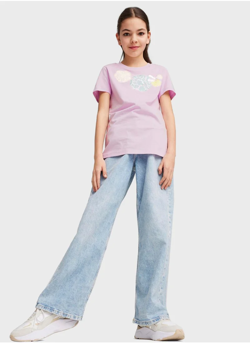 PUMA Kids Classics Snflr Logo T-Shirt