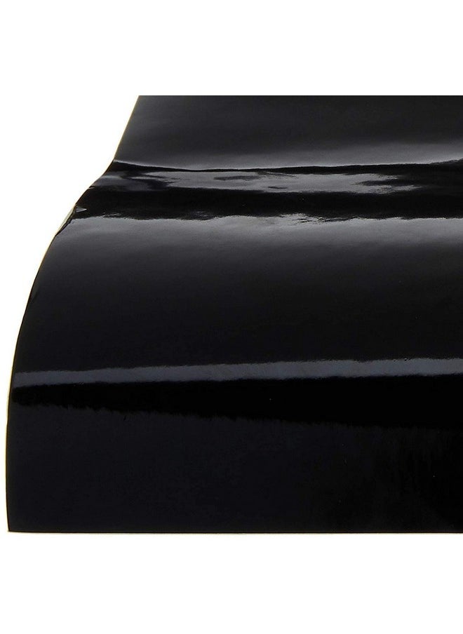 ORACAL 12X12 Black Permanent Adhesive Backed Vinyl Sheets 20 (Gloss Finish) 651 Vinyl Black 