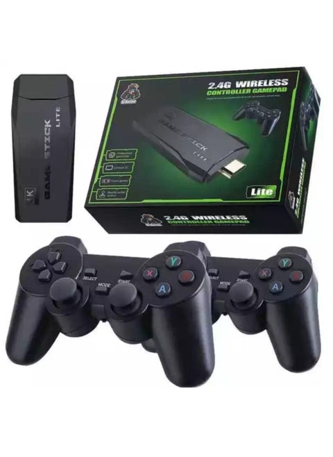 وحدة تحكم ألعاب فيديو HDMI لاسلكية مع تحكم لاسلكي 2.4 جيجا هرتز