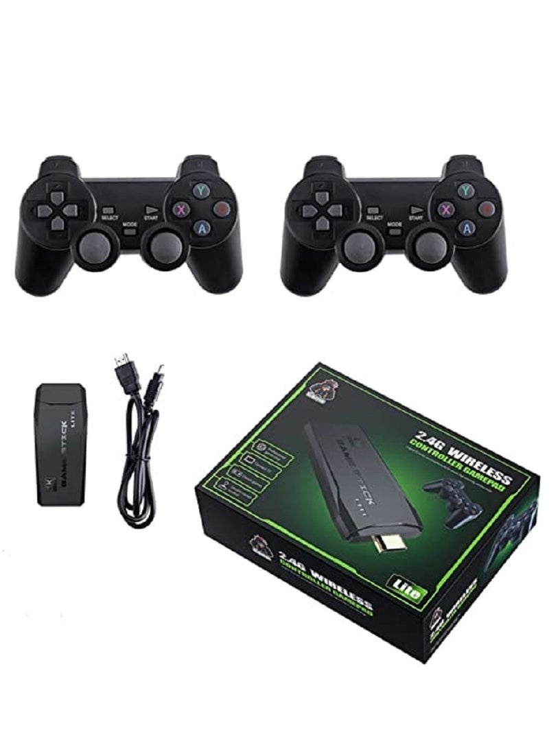 وحدة تحكم ألعاب فيديو HDMI لاسلكية مع تحكم لاسلكي 2.4 جيجا هرتز