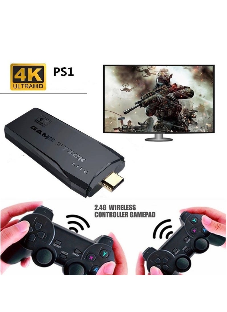 وحدة تحكم ألعاب فيديو HDMI لاسلكية مع تحكم لاسلكي 2.4 جيجا هرتز