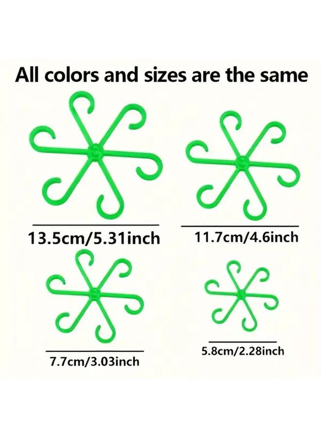 Green Plant Support Clips 4 Pack Durable Plastic Frame For Indoor Outdoor Climbing Plants - Image 4