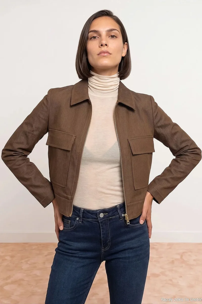 Dilvin Walnut Brown DILVIN Women’s Jacket for Women | Best Price UAE