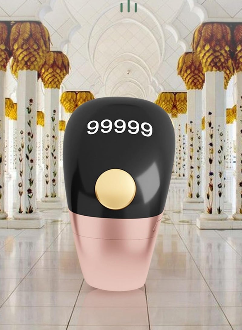 شاشة العرض البلورية LCD القابلة للضبط عداد الحلق الذكي، الحجم (18 ملم 20 ملم 22 ملم)، Type-C قابل لإعادة الشحن، عداد الأصابع القابل للضبط مع وظيفة القفل الذاتي (جلوب). - Image 5