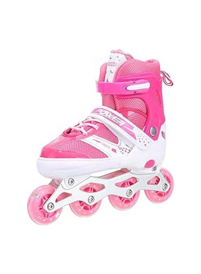 Pink Roller Skate Shoes, Size L - Image 1
