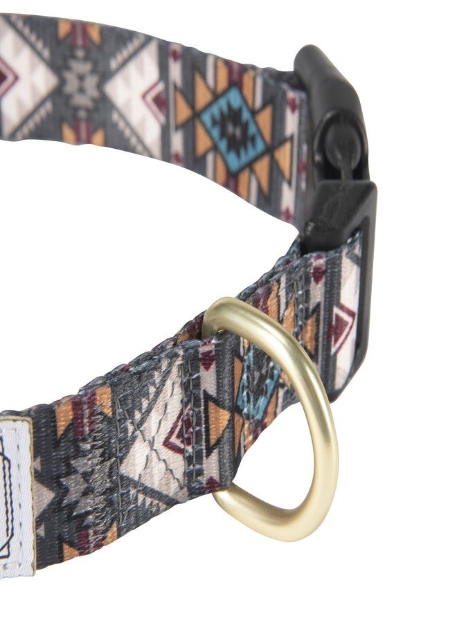 Hooey Nomad Dog Collar, Durable Polyester Webbing Collar with Graphic-Inspired Prints, Beluga Monterey, Large - Image 4