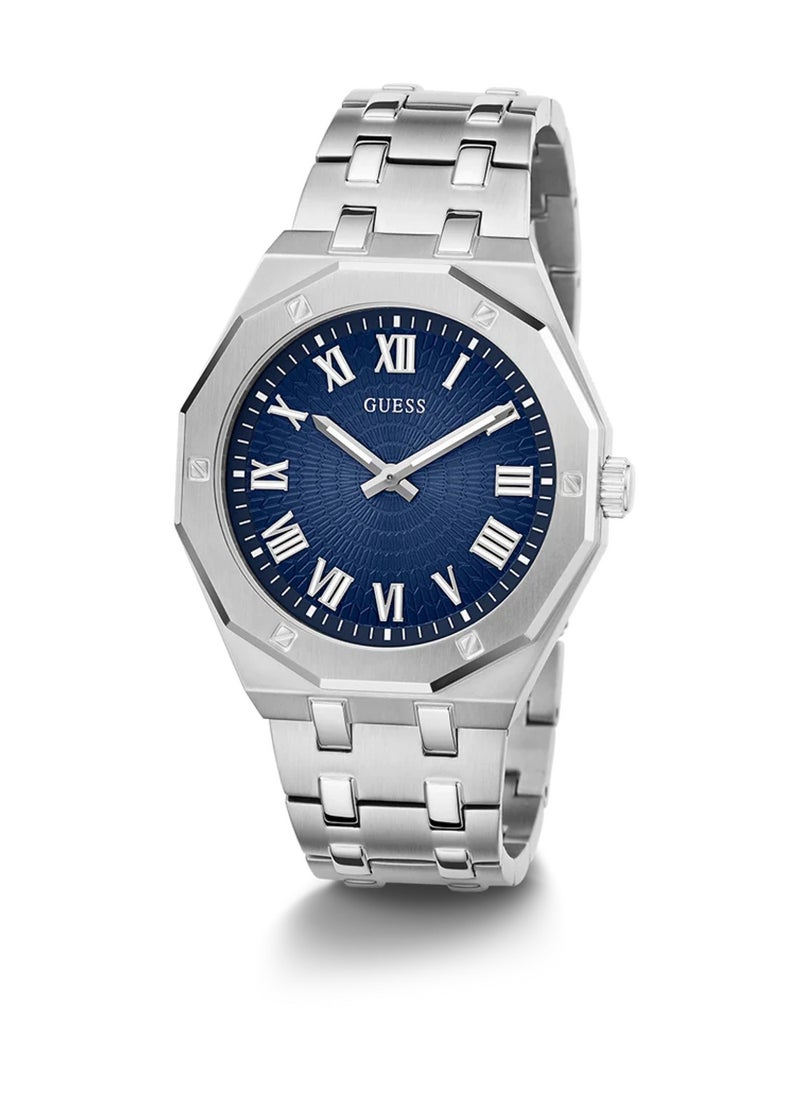 GUESS Asset Men's Analog Quartz Silver Tone Stainless Steel Watch GW0575G4 - 42mm  - Image 5