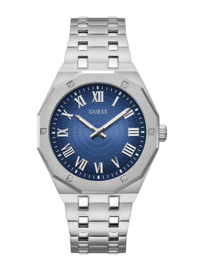 GUESS Asset Men's Analog Quartz Silver Tone Stainless Steel Watch GW0575G4 - 42mm  - Image 1