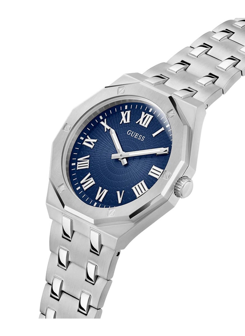 GUESS Asset Men's Analog Quartz Silver Tone Stainless Steel Watch GW0575G4 - 42mm  - Image 2
