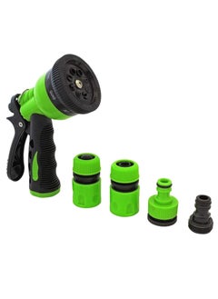 Garden Hose Nozzle Hand Sprayer High Pressure Spray Gun With 8 Pattern Settings Watering Pistol Grip