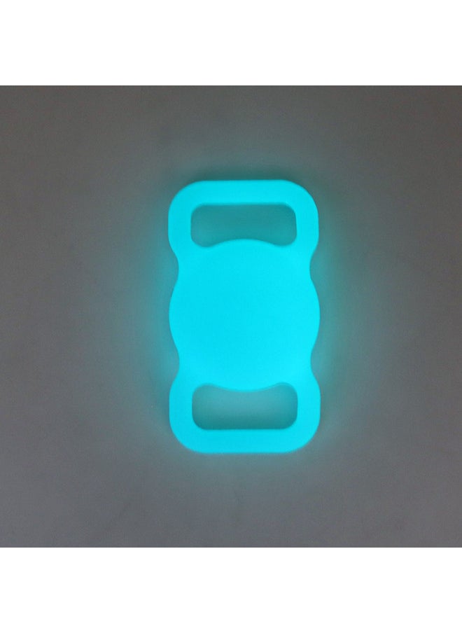 Generic - Applicable AirTag Protective Cover For Apple Airtags Silicone Air Anti-lost Device Tag Positioning Tracker Cat Collar-Color:Luminous Blue-Applicable Model:airtag - Image 1