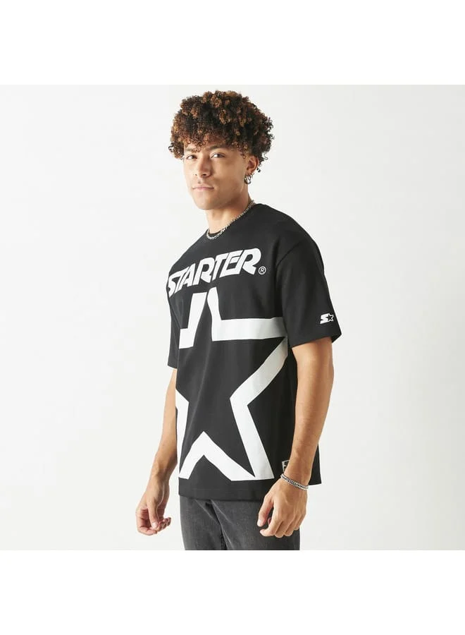 STARTER Starter Print T-shirt with Crew Neck