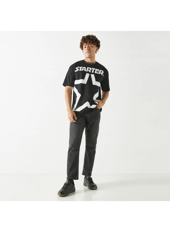 STARTER Starter Print T-shirt with Crew Neck
