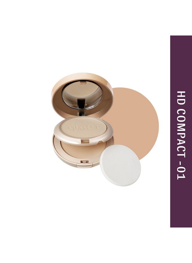 Glam 21 - Glam21 High Definition Compact Powder 2In1 20G Longlasting Mate Finish With Smooth Satin Texture - Image 1