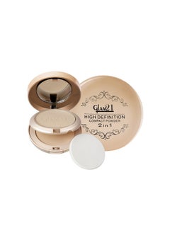 Glam21 High Definition Compact Powder 2In1 20G Longlasting Mate Finish With Smooth Satin Texture