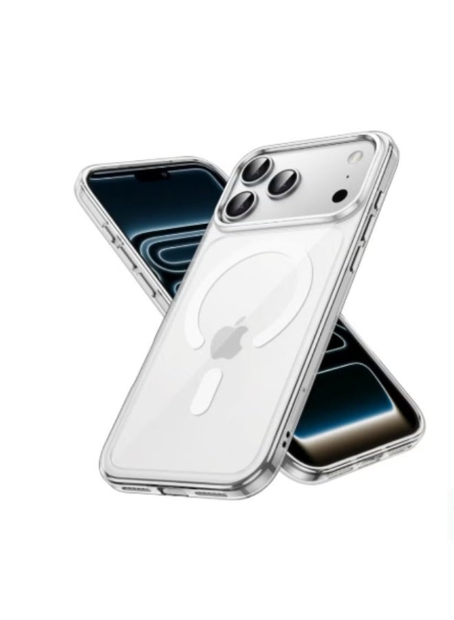 القضية المغناطيسية الواضحة لآيفون 17 برو - نحيفة ، واقية ومتوافقة مع MagSafe - Image 1