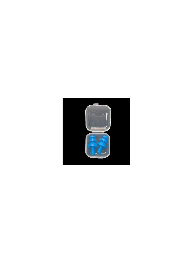 GGOOT 1/5 pcs silicone ear plugs, reusable noise proof boxes for sleep travel (8 colours).  - Image 1
