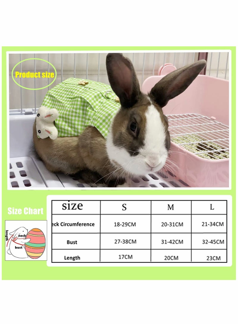 Cute Pet Rabbit Harness Vest and Leash Set with Mini Hat Bag and Adorable Brooch for Stylish Outdoor Adventures - Image 3