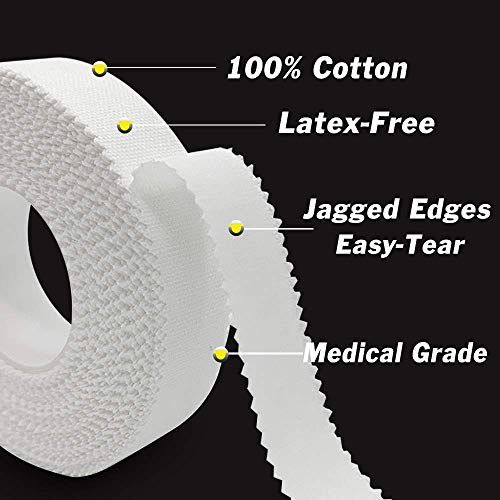 Sfuchin White Athletic Tape 6 Pack 05 30ft Finger Tape Medical Tape Foot Tape No Sticky Residue Easy to Tear for Rock Climbing JiuJitsu Grappling Martial Arts Hockey Stick Lifters - Image 5
