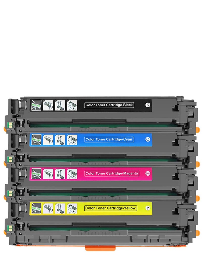 روكسي مجموعة خراطيش حبر 216A مع شريحة من ROXY – بديل متوافق لطابعات HP LaserJet Pro M183fw، M182nw، M155a – W2410A، W2411A، W2412A، W2413A – ألوان BCMY عالية السعة – ليس منتج HP - Image 2