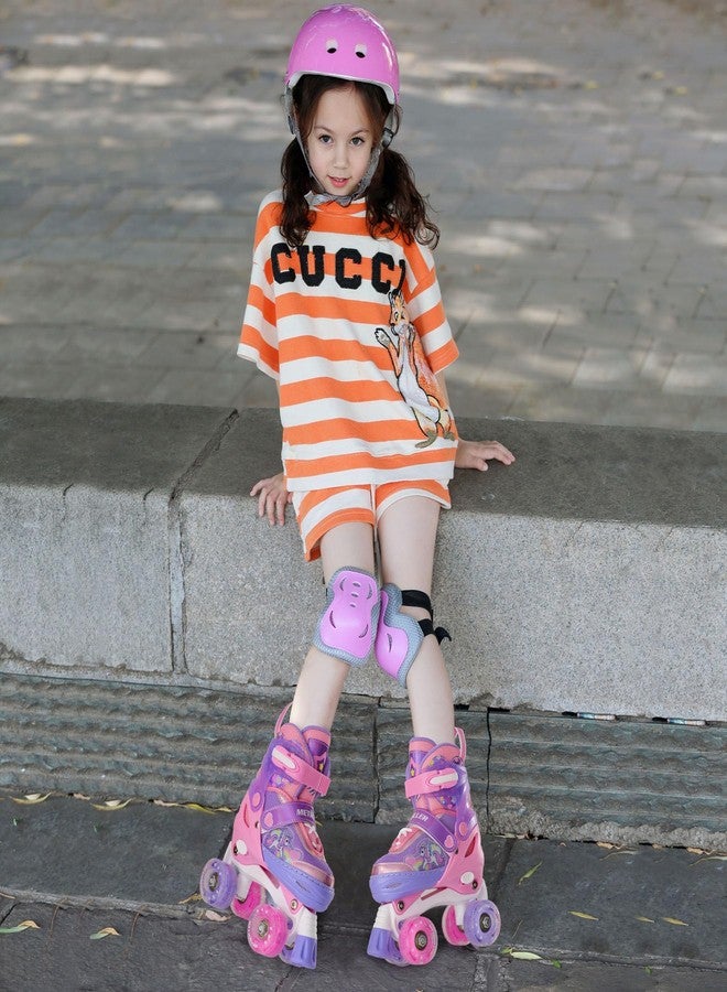 METROLLER أحذية تزلج للأطفال من ميترولر، للبنات من عمر 4-6 و5-8 و8-12 سنة، قابلة للتعديل، بعجلات لامعة، بتصميم يونيكورن صغير، مناسبة للرياضات الخارجية. - Image 2