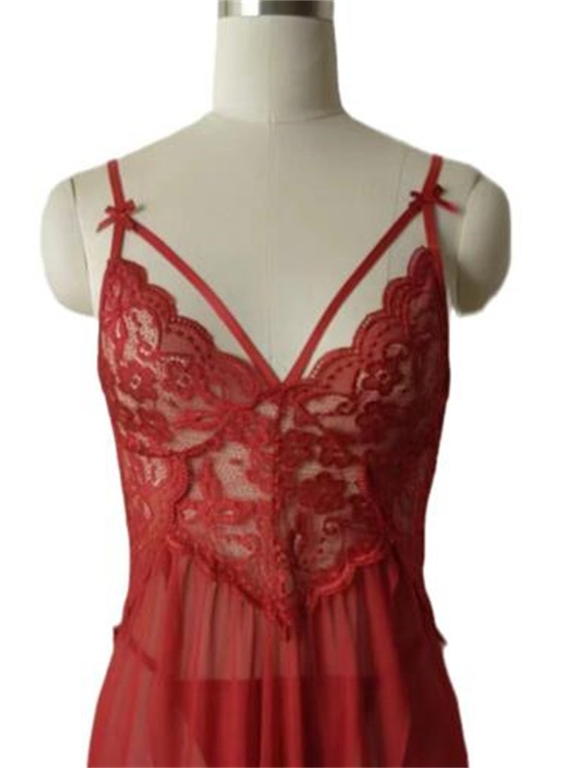 Lingerie nightgown lace pajamas dress pajamas - Image 4