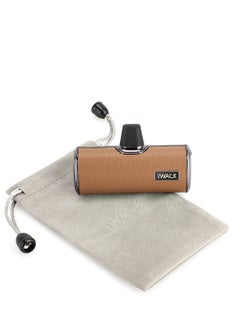 iWalk iWALK Small Portable Power Bank 4500mAh Power Bank, Lightining-Type Leather-Brown  - Image 4
