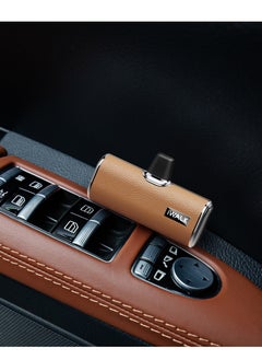 iWalk iWALK Small Portable Power Bank 4500mAh Power Bank, Lightining-Type Leather-Brown  - Image 5