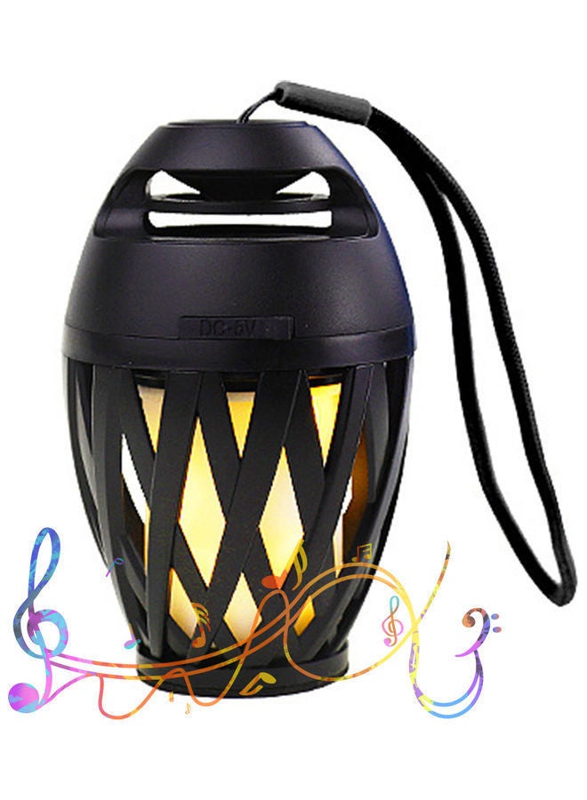 NIBEMINENT LED Flame Bluetooth Speaker Black  - Image 1
