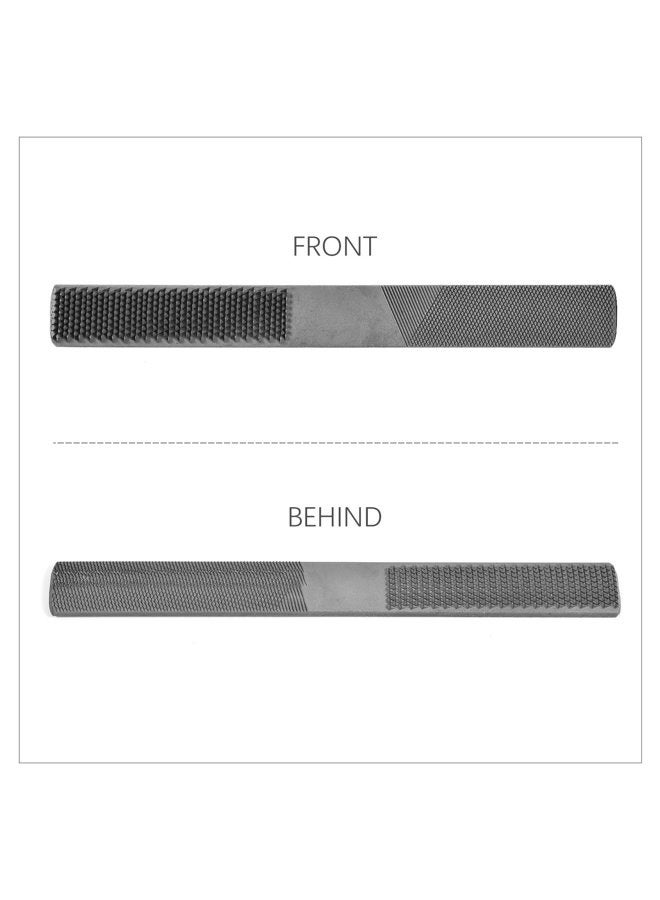 Newkiton 4 Way Wood Rasp File Carbon Hand File and Round Rasp Half Round Flat & Needle Files - Image 2