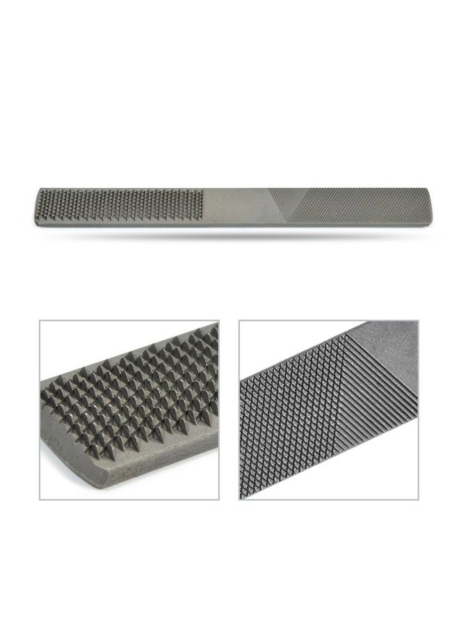 Newkiton 4 Way Wood Rasp File Carbon Hand File and Round Rasp Half Round Flat & Needle Files - Image 3