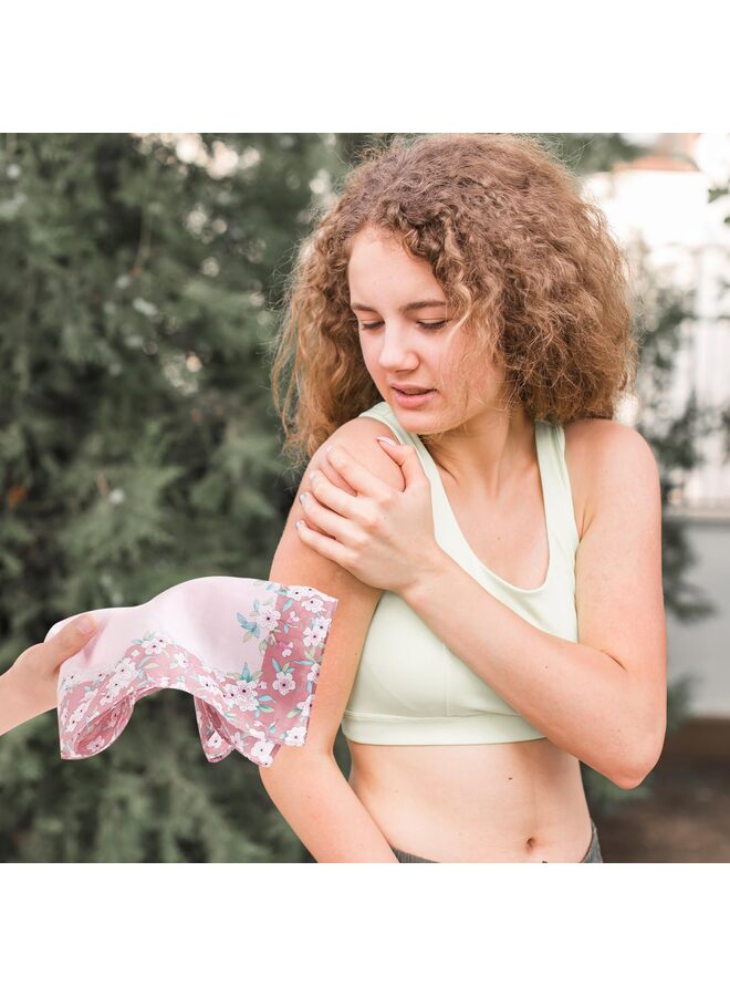 6 قطع مناديل مناديل جيب نسائية مناديل جيب نسائية مزينة بالزهور مقاس 17 بوصة لحفلات الشاي النسائية - منديل أبيض مطرز متعدد الألوان للإهداء - Image 5