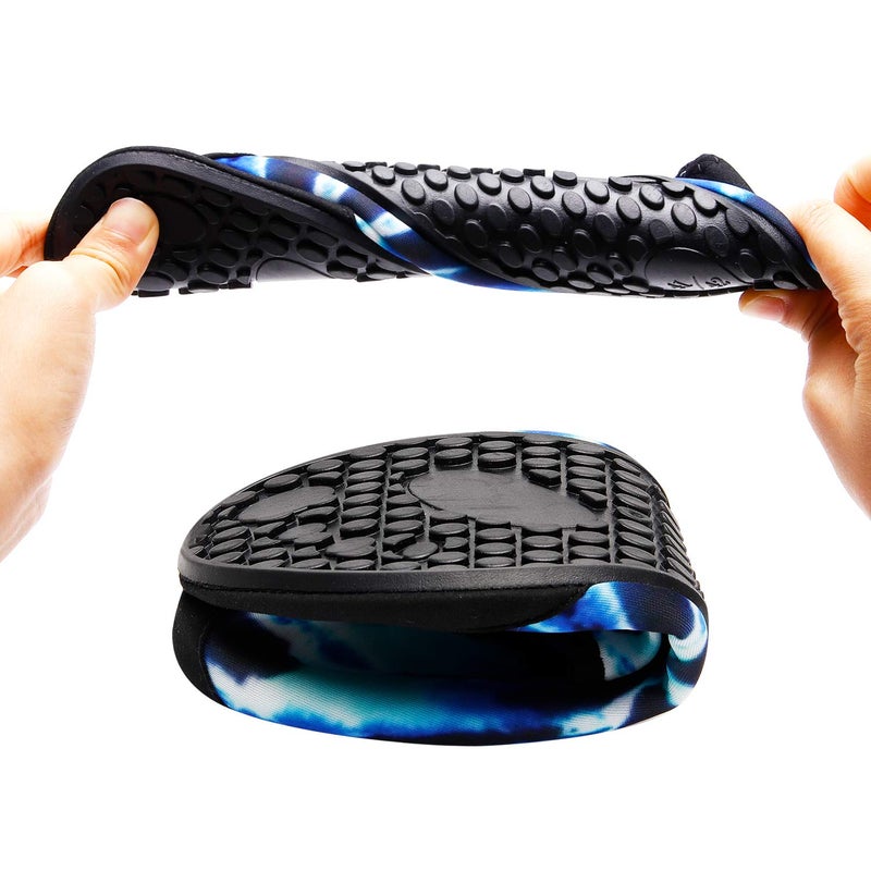 BARERUN Water Sports Shoes Barefoot Quick-Dry Aqua Yoga Socks Slip-on for Men Women Blue 6.5-7.5 M US Women - Image 5