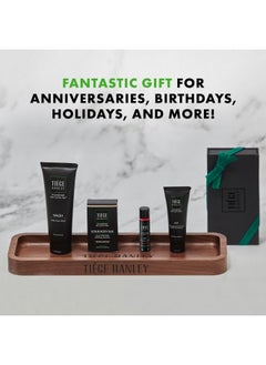 tiege hanley Tiege Hanley Mens Skin Care Gift Box Set, Bronze - Men's Skincare Set Includes Face Wash, Facial Moisturizer with SPF 20 Sunscreen, Body Exfoliating Scrub Bar, & Moisturizing Lip Balm  - Image 5