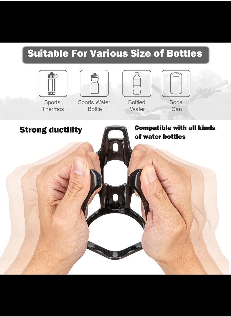 ESLNF Bike Water Bottle Holder,Durable Ultralight Plastic Water Drink Holder Rack, Black  - Image 3
