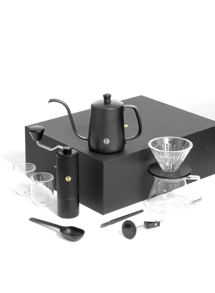 تايم مور طقم هدايا تيميمور لتقطير القهوة يدويًا C5 – إصدار فاخر (أسود) - Image 1