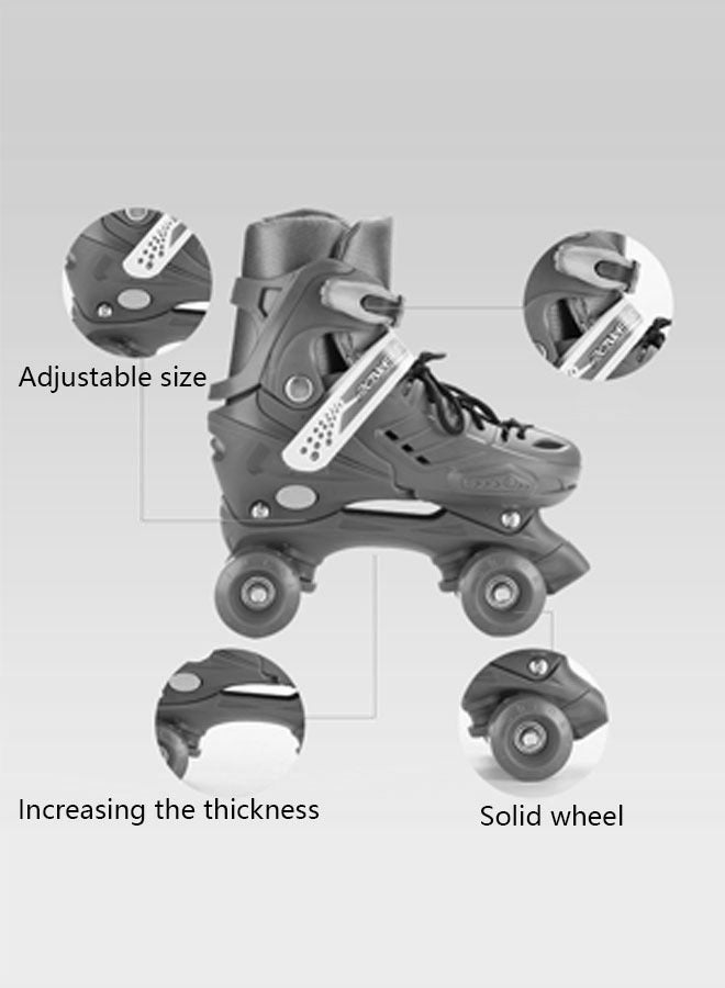 ZCM-HAPPY Kids Unisex Four Wheel Roller Skating Shoes - Image 2