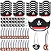 ZeeDix 72 Pcs Pirate Accessories for Kids Include 24 Pirates Hats 24 Eye Patches and 24 Swords Pirate Party Decorations for Christmas Halloween Masquerade Cosplay Birthday - Image 3