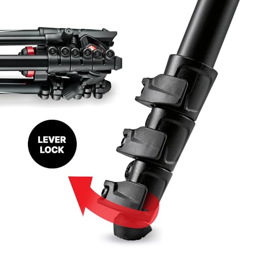 Manfrotto Befree Live, Travel Video Tripod with Video Camera Head and Lever Closure, Aluminum Tripod for DSLR, Mirrorless, Reflex Cameras and Video Cameras, Camera and Video Accessories - Image 5